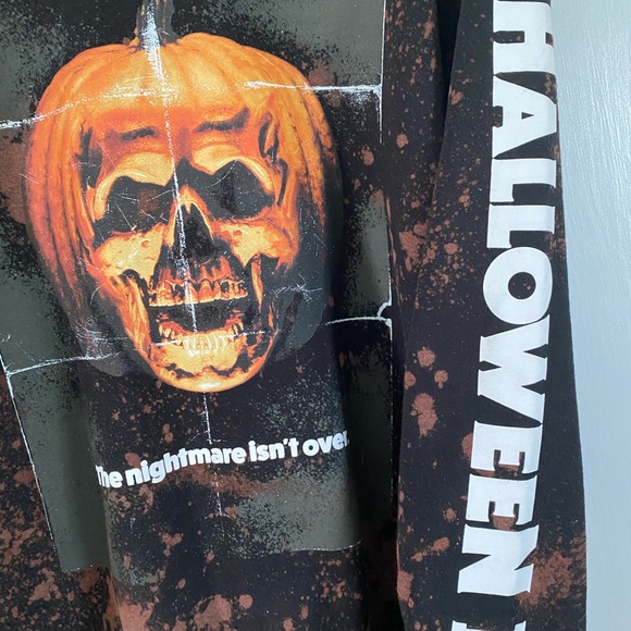NWOT custom dye Halloween II licensed graphic sweatshirt - Picture 3 of 5
